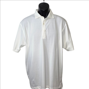 Men's Oliver Ridley White Polo Shirt L